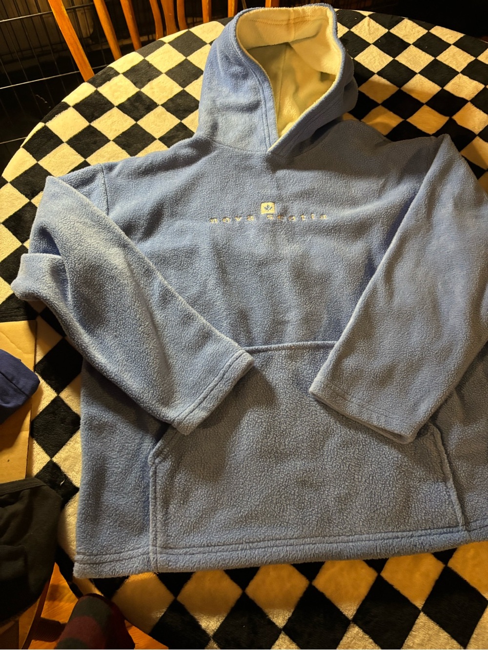 Size 10/12 Nova Scotia blue warm thick hoodie
